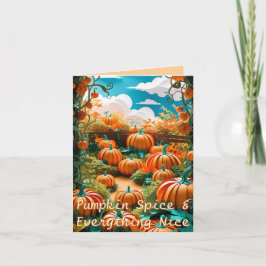 Pumpkin Patch Harvest Feiertagskarte