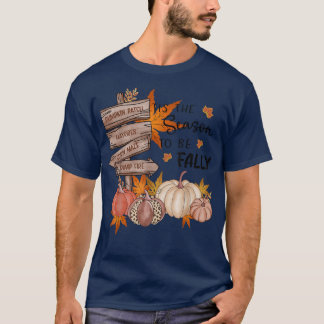Pumpkin Patch Hayrides Maze Maze ist die Jahreszei T-Shirt