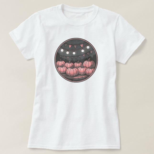 Pumpkin Patch - Herbstfestival | NUR WEISS T-Shirt (Design vorne)