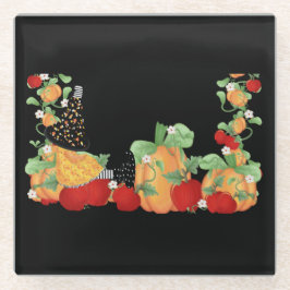 Pumpkin Patch Hexe Glasuntersetzer
