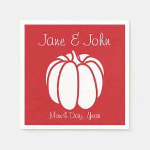 Pumpkin Patch in Cherry Napkins Serviette