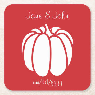 Pumpkin Patch in Cherry Paper Untersetzer