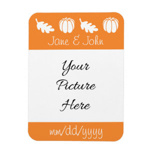 Pumpkin Patch in Orange Rett-the-Date Magnet