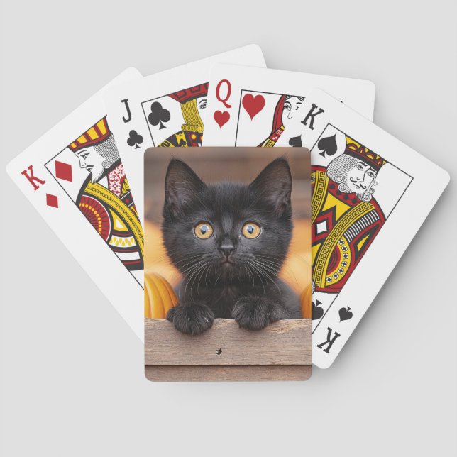 Pumpkin Patch Kitten Spielkarten (Rückseite)