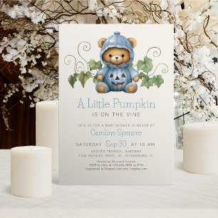 Pumpkin Patch Minimalistisch Boy Baby Dusche Einladung