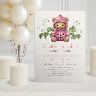 Pumpkin Patch Minimalistisch Girl Baby Dusche Einladung