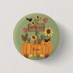 Pumpkin-Patch mit Namen Button