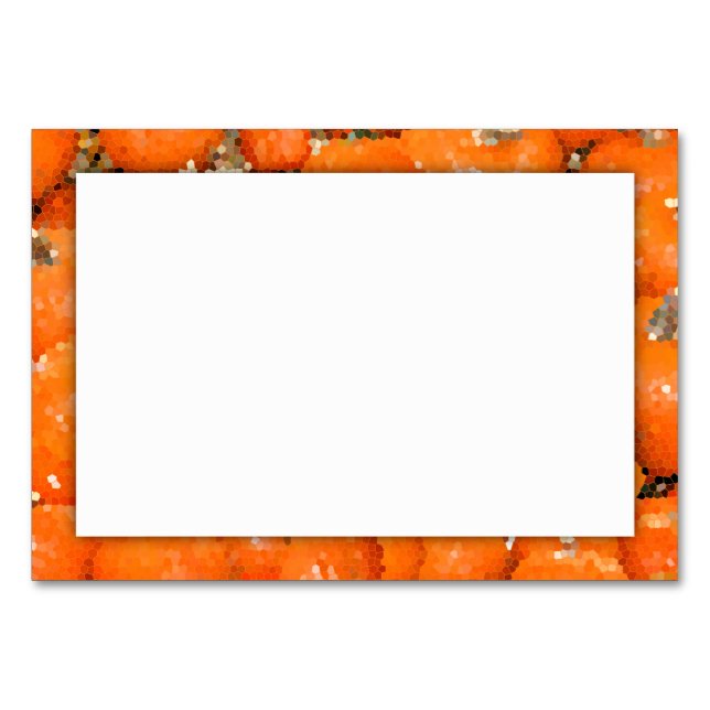 Pumpkin Patch Mosaic Tischnummer (Vorderseite)