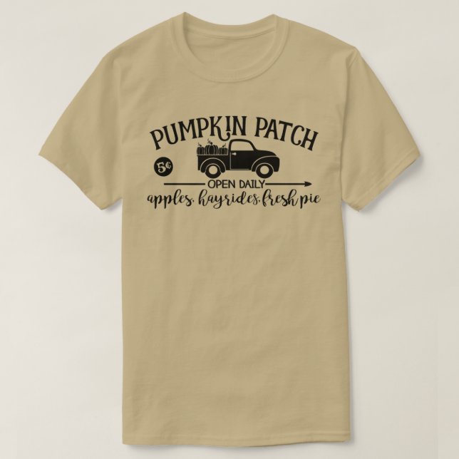 Pumpkin Patch Open Daily Hello Pumpkin Truck Fall  T-Shirt (Design vorne)