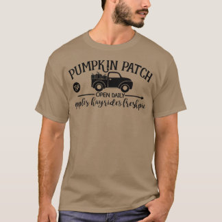 Pumpkin Patch Open Daily Hello Pumpkin Truck Fall T-Shirt