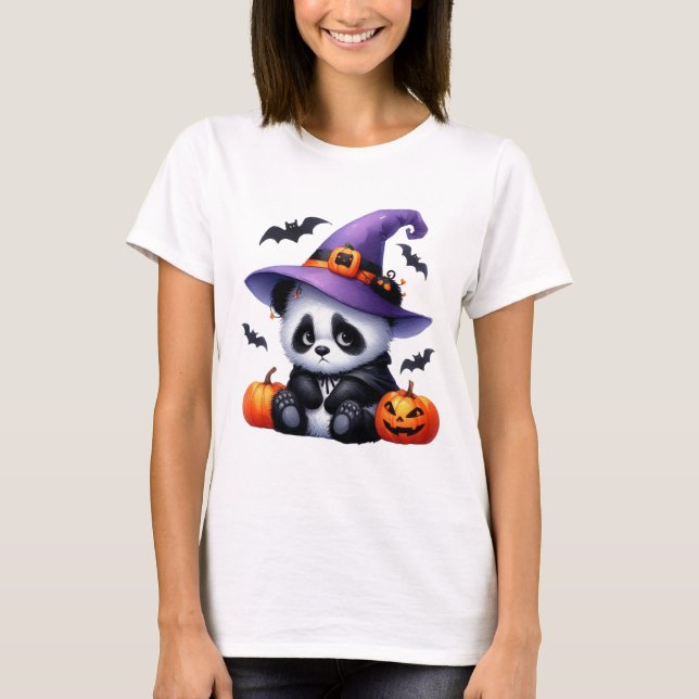 Pumpkin Patch Panda T-Shirt (Vorderseite)