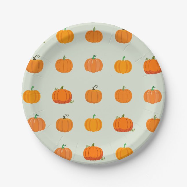 Pumpkin Patch Pappteller (Vorderseite)