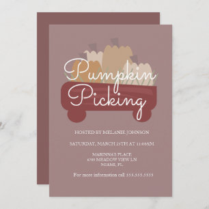 Pumpkin Patch Pumpkins Picken Flyer Einladung