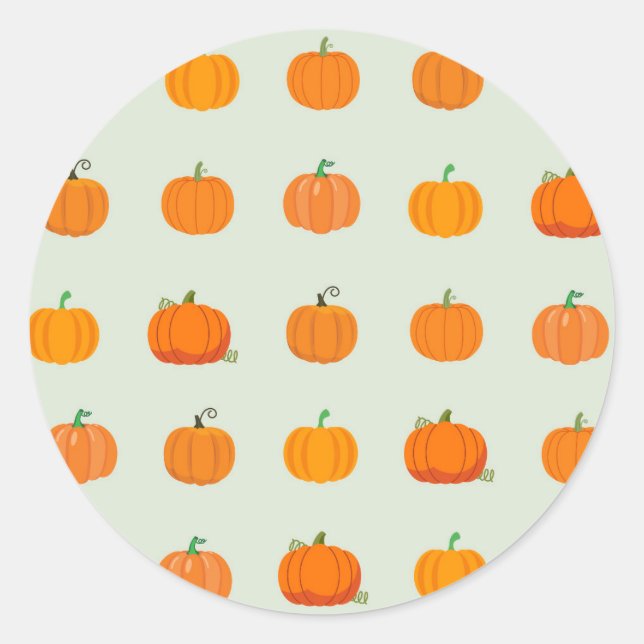 Pumpkin Patch Runder Aufkleber (Vorderseite)