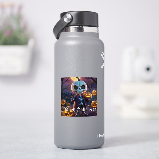Pumpkin Patch Skeleton Companion Aufkleber (HydroFlask)