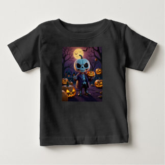 Pumpkin Patch Skeleton Companion Baby T-shirt