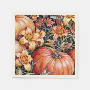 Pumpkin Patch und Taglilien Floormat Serviette