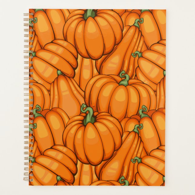 Pumpkin Patch Vibes nur Herbst Herbst Erntedank Planer (Vorderseite)