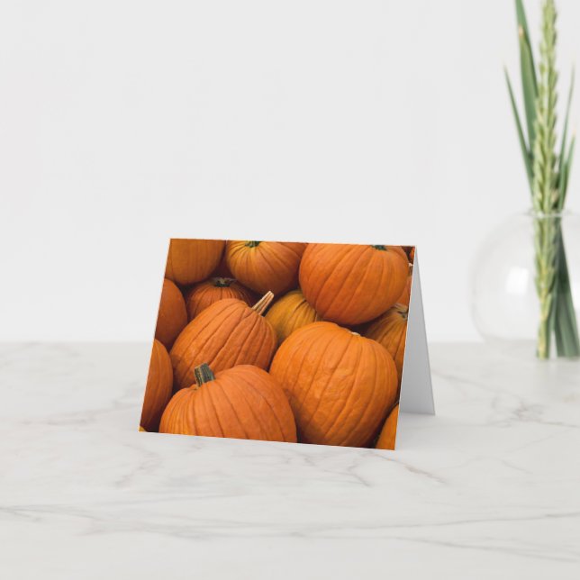Pumpkin Patch Vielen Dank Karte (Vorderseite)