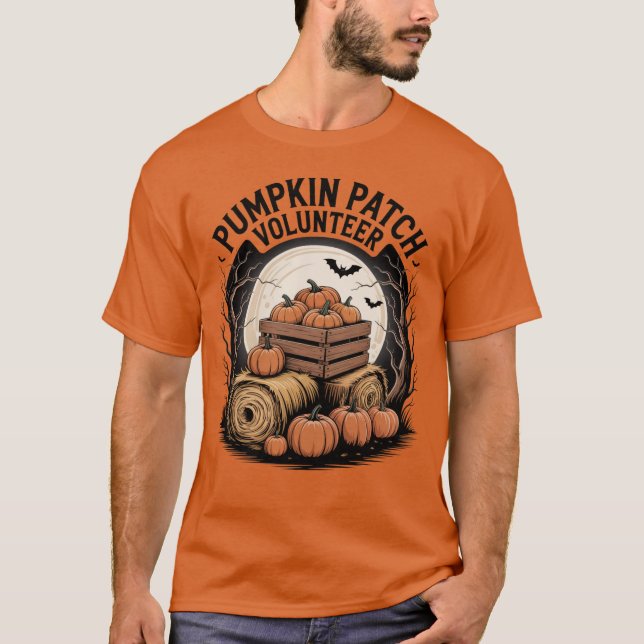 Pumpkin Patch Volunteer Halloween T-Shirt (Vorderseite)