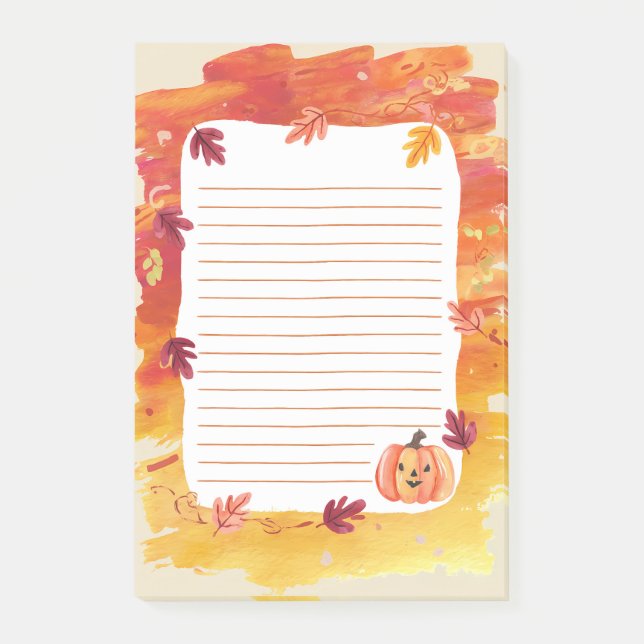 Pumpkin Patch Whispers Post-it Klebezettel (Vorderseite)