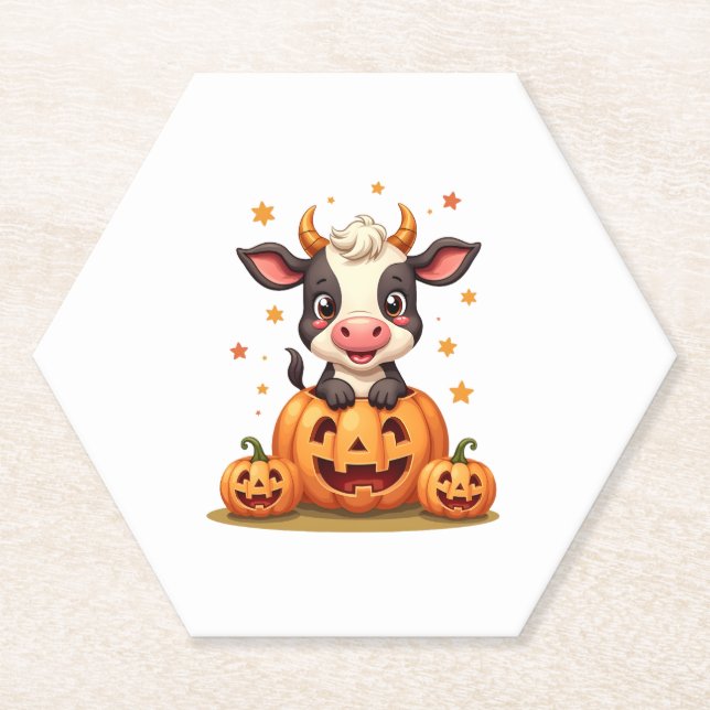 Pumpkin-Patchkuh Untersetzer (Vorderseite)