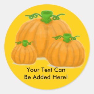 Pumpkin-Patchsticker / Decal / Label Runder Aufkleber