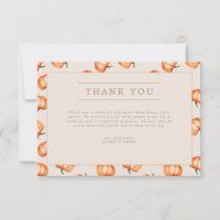 Pumpkin Pattern Fall Baby Dusche |
