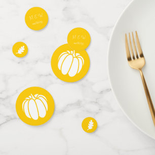Pumpkin-Pflaster in Gelben Tischkonfetti Konfetti