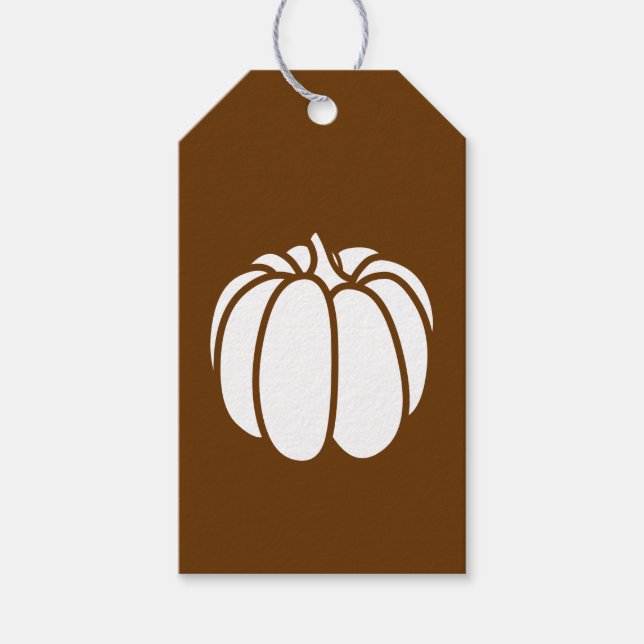 Pumpkin-Pflaster in Schokolade Geschenkanhänger (Vorderseite)