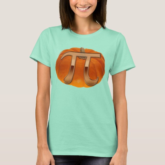 Pumpkin Pi Funny Math-lover's T - Shirt (Vorderseite)