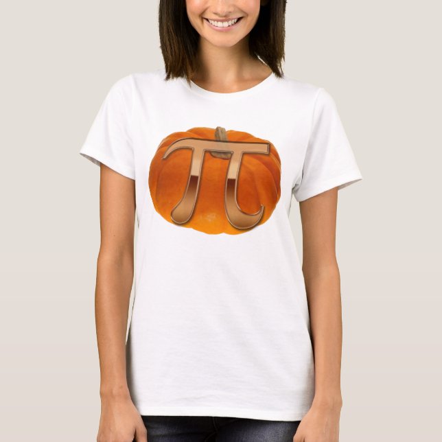 Pumpkin Pi Funny Math-lover's T - Shirt (Vorderseite)