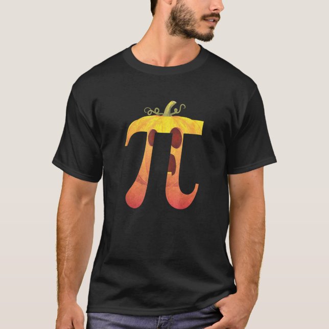Pumpkin Pi Halloween Kostümmah T-Shirt (Vorderseite)