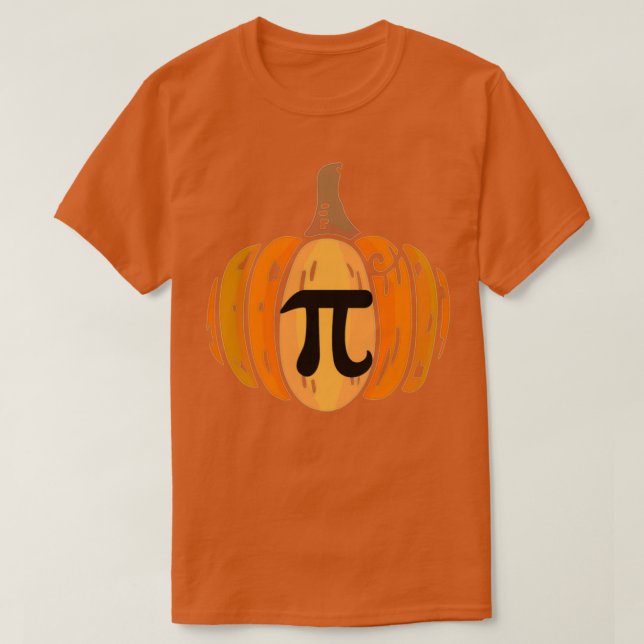 Pumpkin Pi Math Halloween Erntedank T-Shirt (Design vorne)