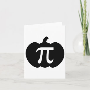 Pumpkin Pi Pie Mathe Lehrer Halloween Funny Christ Karte