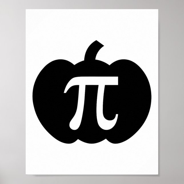 Pumpkin Pi Pie Mathe Lehrer Halloween Funny Christ Poster (Vorne)