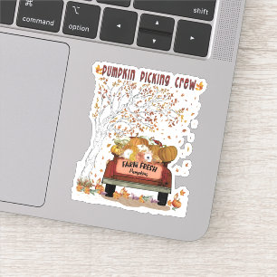 Pumpkin Picking-Crew Aufkleber