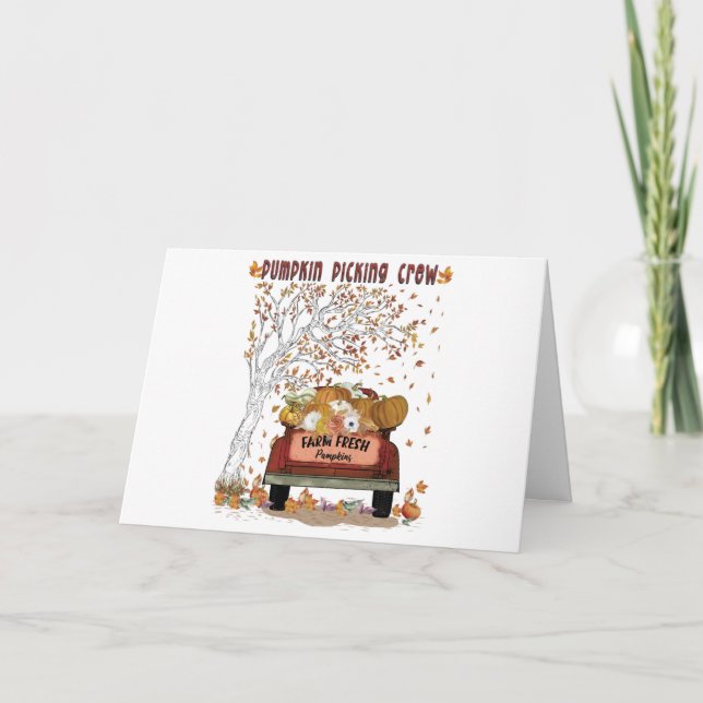 Pumpkin Picking-Crew Karte (Vorderseite)