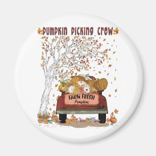Pumpkin Picking-Crew Magnet