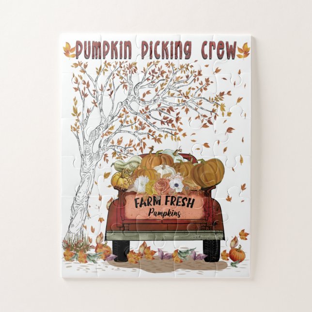 Pumpkin Picking-Crew Puzzle (Vertikal)