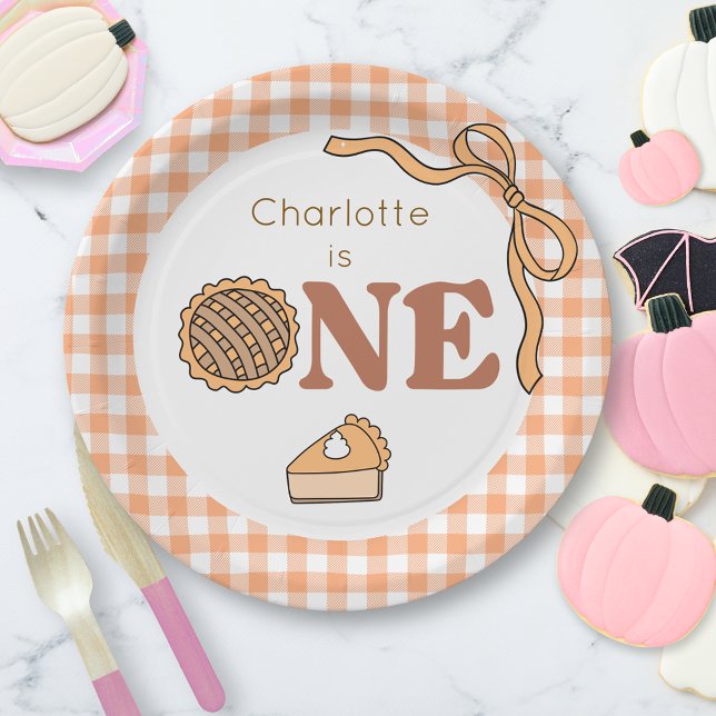 Pumpkin Pie 1. Geburtstag Pappteller (Von Creator hochgeladen)