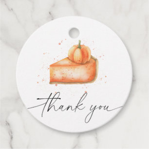 Pumpkin Pie Baby Dusche Danke Geschenkanhänger