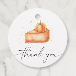 Pumpkin Pie Baby Dusche Danke Geschenkanhänger