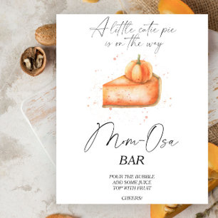 Pumpkin Pie Babydusche Momosa Bar Poster