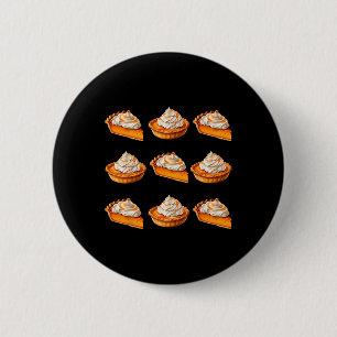 Pumpkin Pie Buffet Erntedank Ugly Costume Button