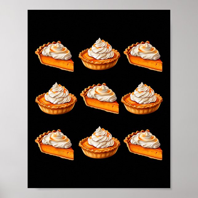 Pumpkin Pie Buffet Erntedank Ugly Costume Poster (Vorne)