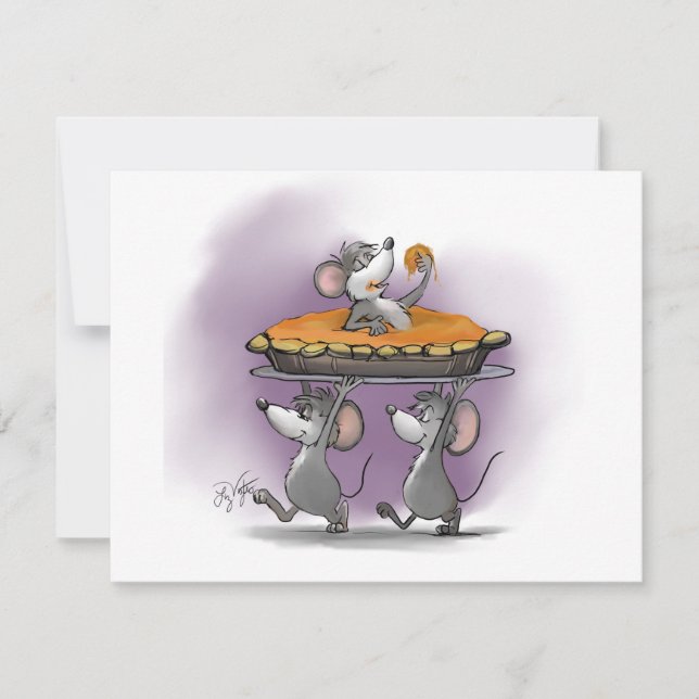 Pumpkin Pie Celebration Einladung (Vorderseite)