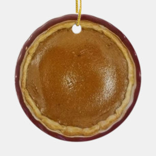 Pumpkin Pie Christmas Keramik Ornament