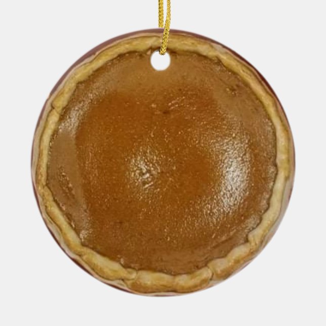 Pumpkin Pie Christmas Keramik Ornament (Vorne)