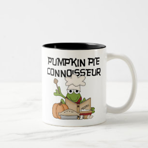 Pumpkin Pie Connoisseur Tshirts und Geschenke Zweifarbige Tasse